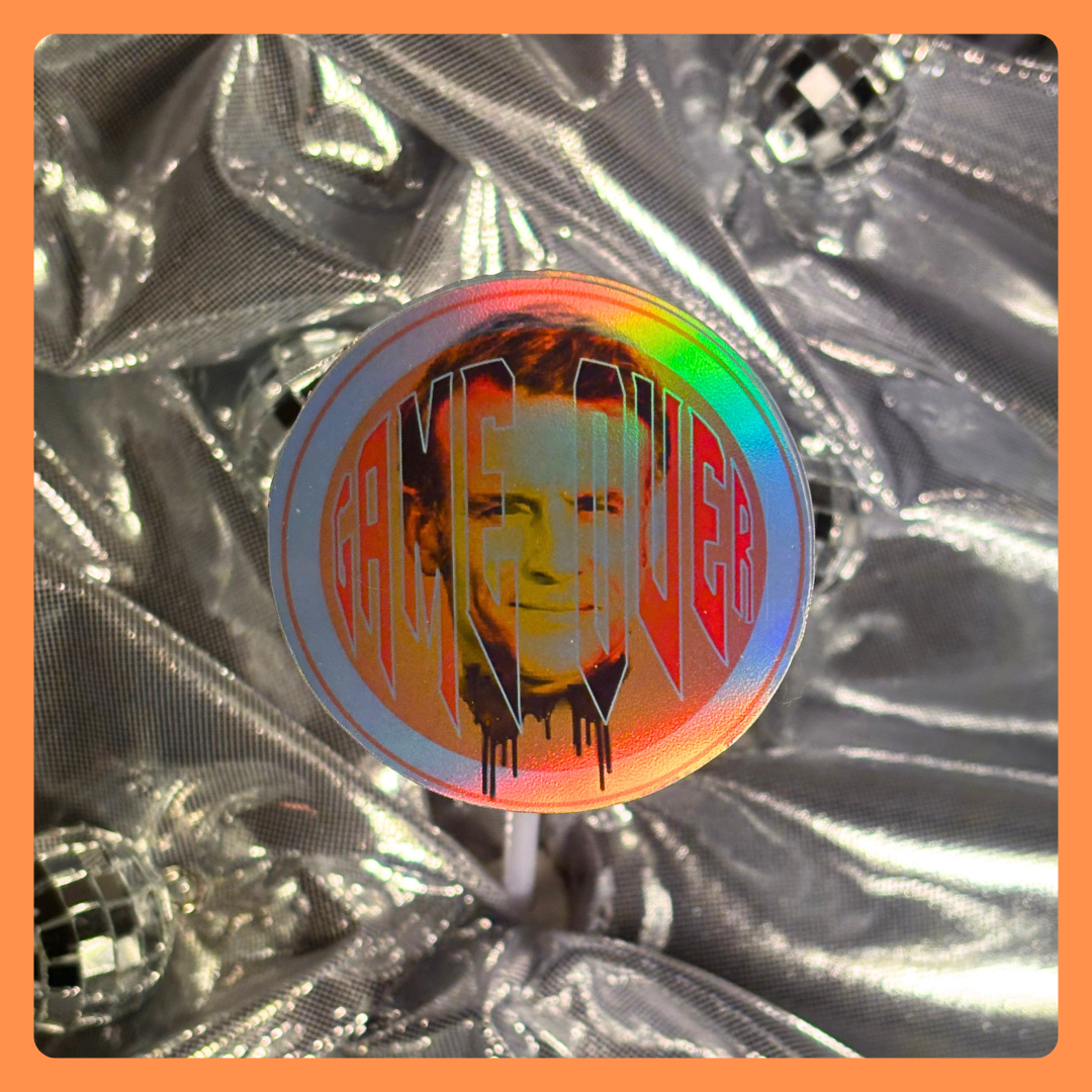STICKERS - HOLOGRAPHIQUE - MACRON GAME OVER