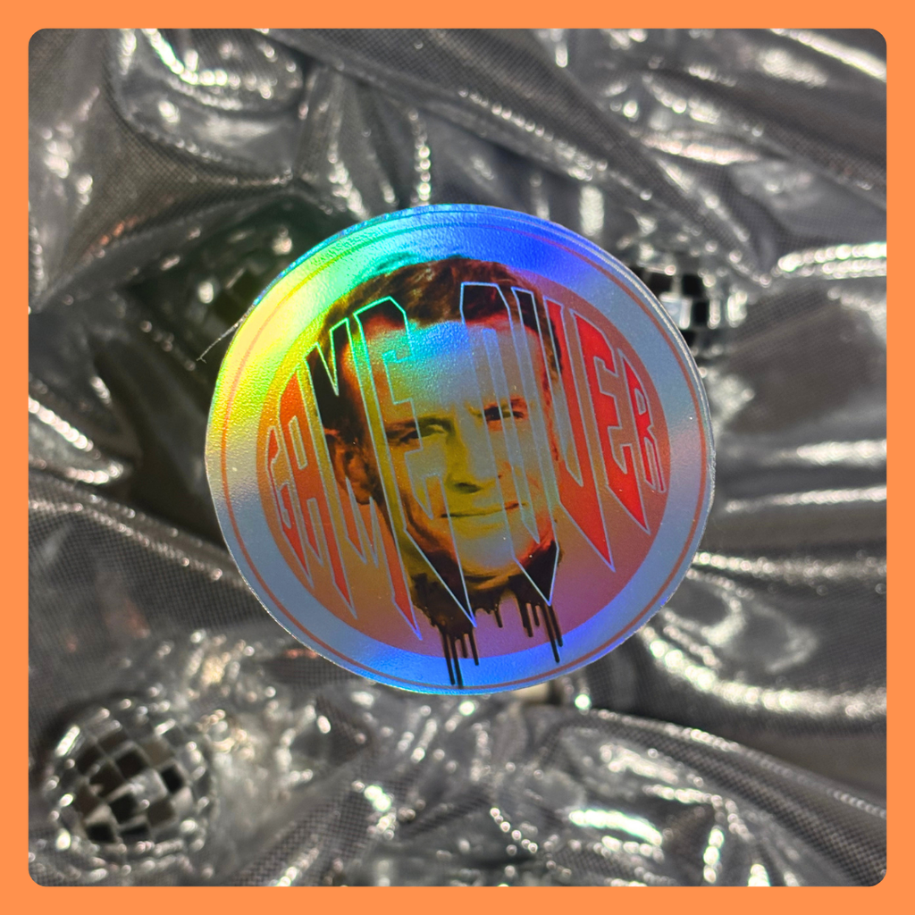 STICKERS - HOLOGRAPHIQUE - MACRON GAME OVER
