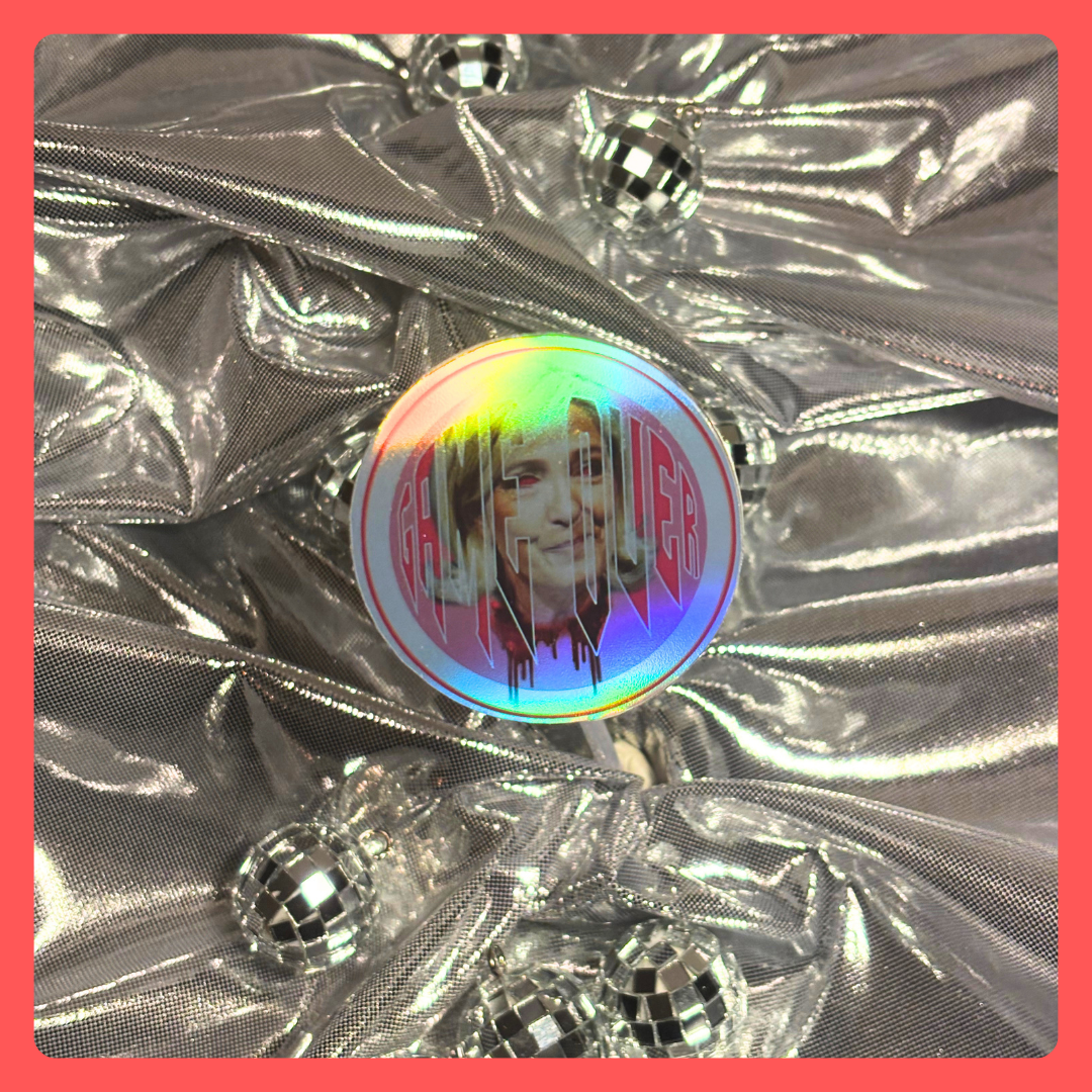 STICKERS - HOLOGRAPHIQUE - MARINE LE PEN GAME OVER