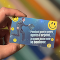 STICKERS - LE BONHEUR APPARTIENT AUX PAUVRES QUI COURENT
