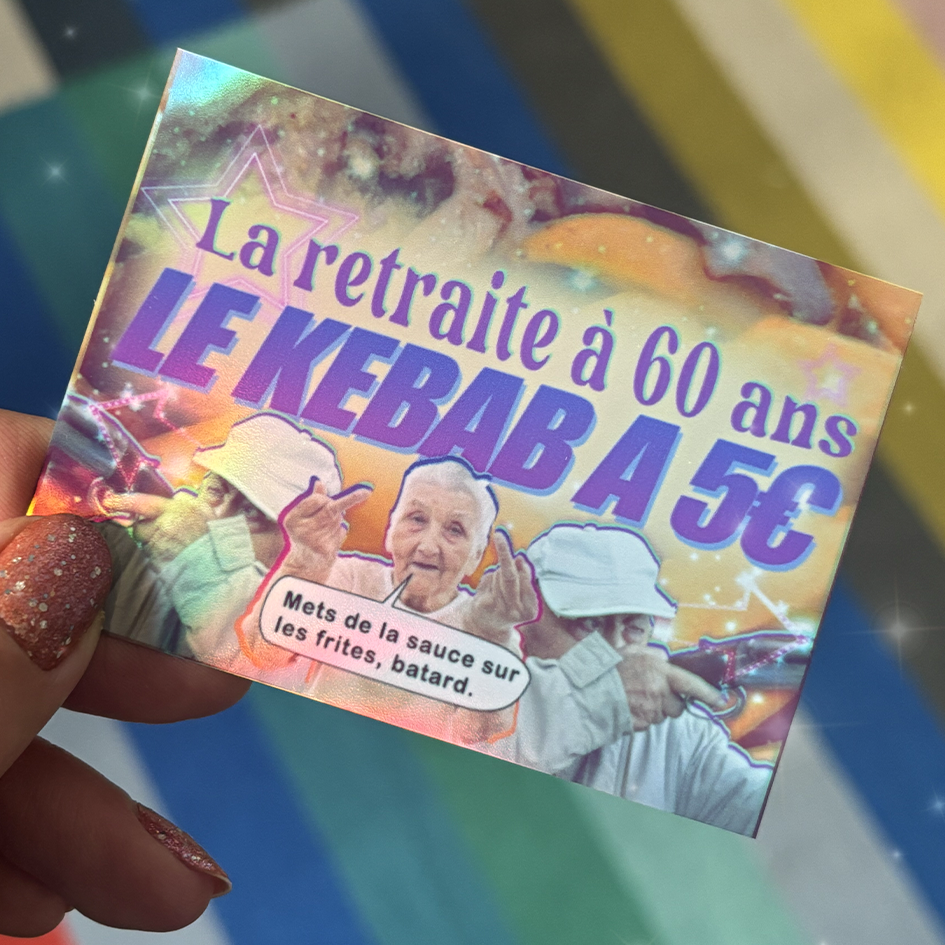 STICKERS - KEBAB & RETRAITE : C'ETAIT MIEUX AVANT