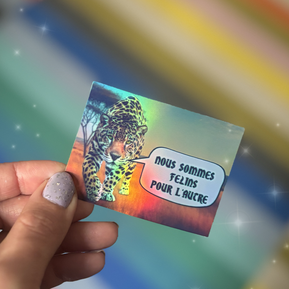 STICKERS - félin GRRRR SAUVAGE